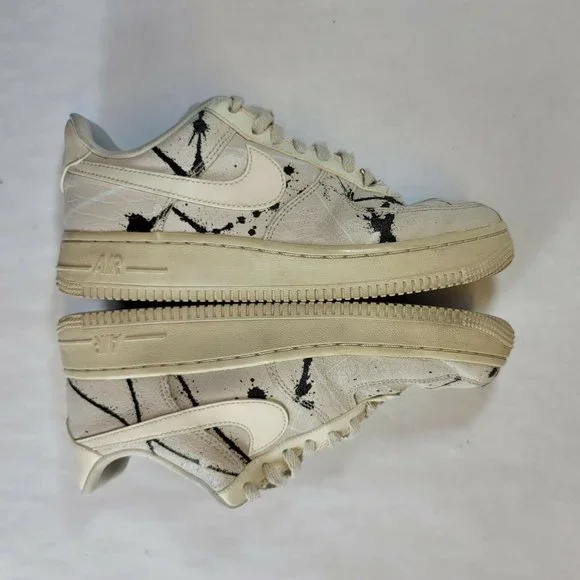 Nike Air Force 1 07 Lx Paint Splatter women size 6.5 - Picture 5 of 13
